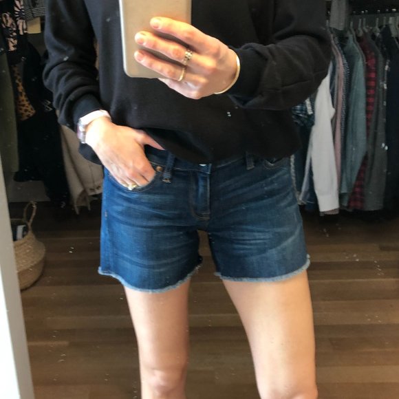 J. Crew mid-rise denim shorts, size 25 - Picture 4 of 7